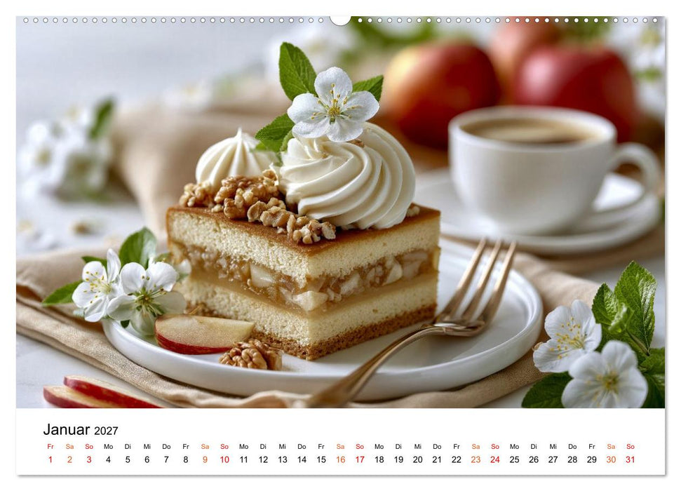 Lieblingskuchen - Süße Augenblicke (CALVENDO Premium Wandkalender 2027)