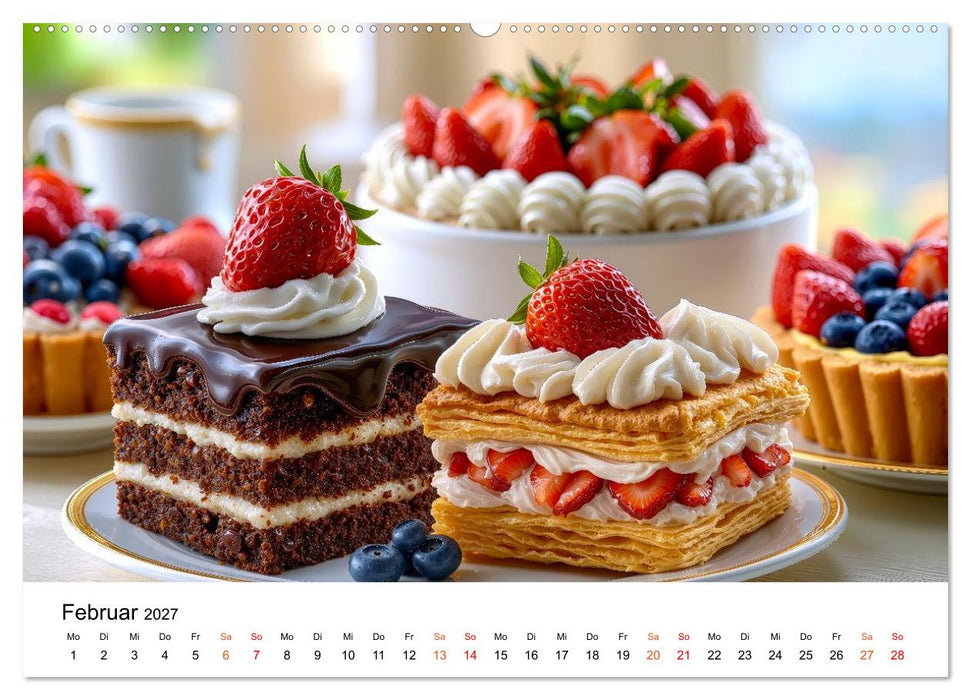 Lieblingskuchen - Süße Augenblicke (CALVENDO Premium Wandkalender 2027)