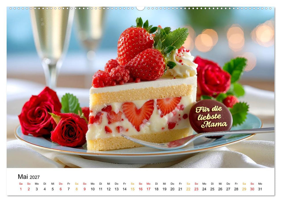 Lieblingskuchen - Süße Augenblicke (CALVENDO Premium Wandkalender 2027)