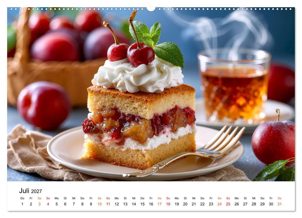 Lieblingskuchen - Süße Augenblicke (CALVENDO Premium Wandkalender 2027)