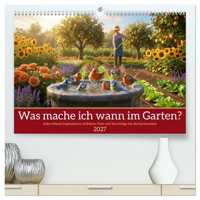 Was mache ich wann im Garten (CALVENDO Premium Wandkalender 2027)
