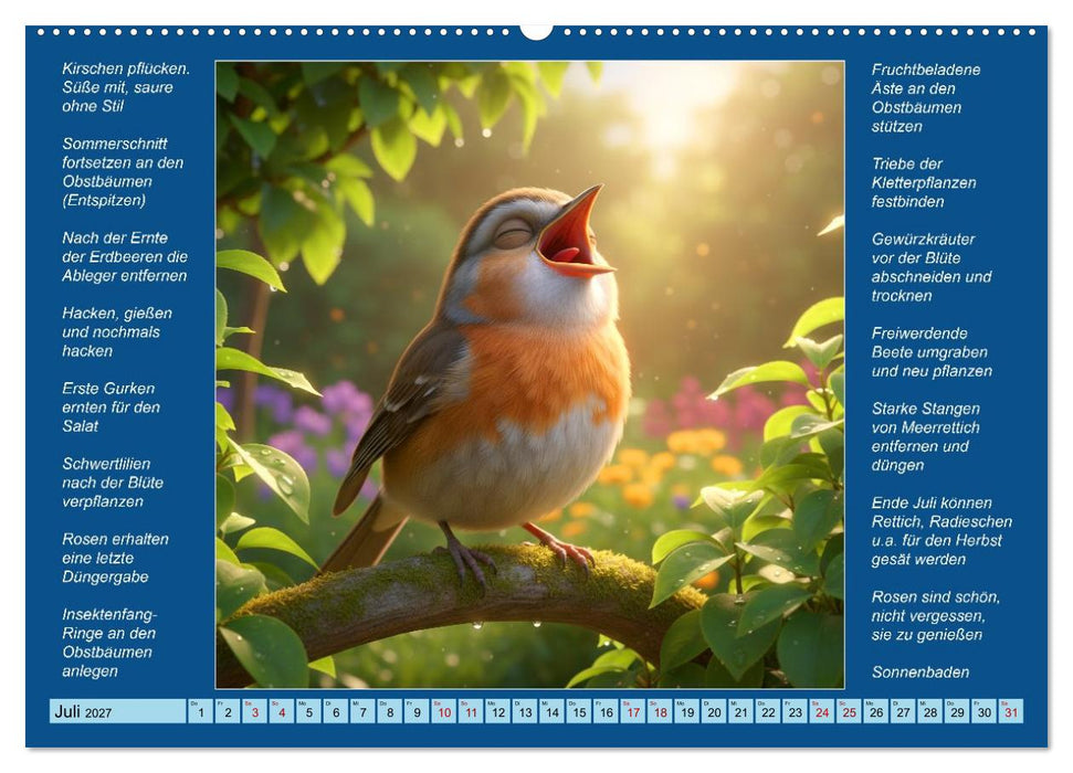 Was mache ich wann im Garten (CALVENDO Premium Wandkalender 2027)