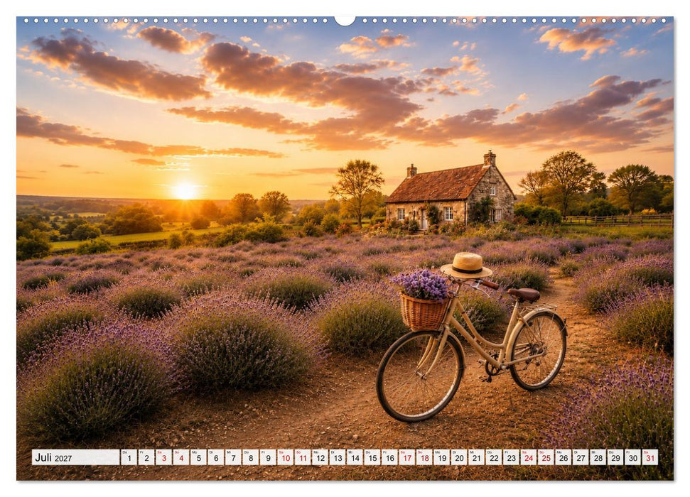 Landhauspoesie im Cottage-Stil (CALVENDO Premium Wandkalender 2027)