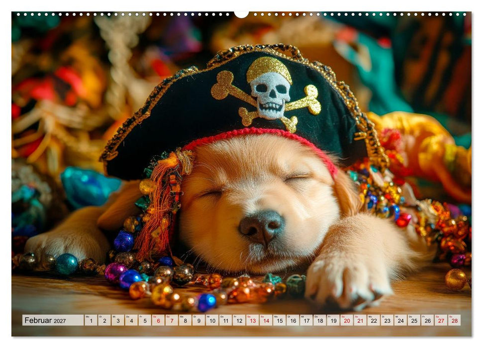 Knuffige Hundewelpen - Freude auf vier Pfoten (CALVENDO Wandkalender 2027)