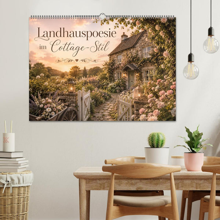 Landhauspoesie im Cottage-Stil (CALVENDO Wandkalender 2027)