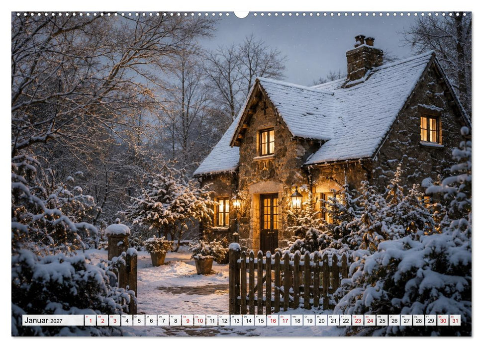 Landhauspoesie im Cottage-Stil (CALVENDO Wandkalender 2027)