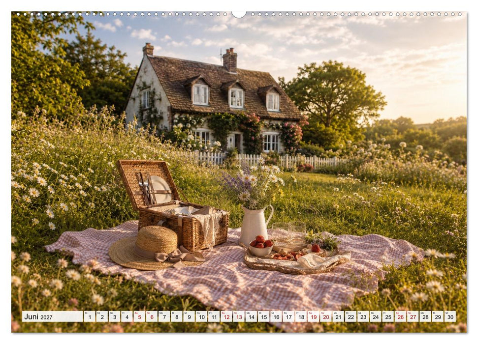 Landhauspoesie im Cottage-Stil (CALVENDO Wandkalender 2027)
