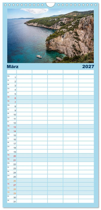 Zakynthos - Griechenland (CALVENDO Familienplaner 2027)