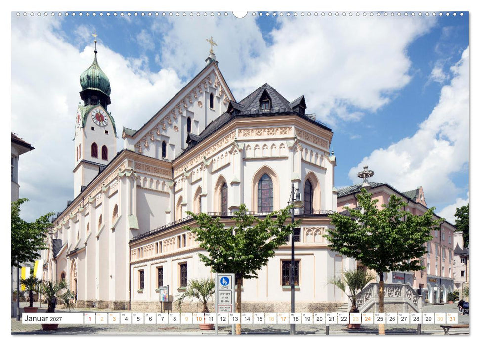 Rosenheim - Die Stadt vor den Bergen (CALVENDO Wandkalender 2027)