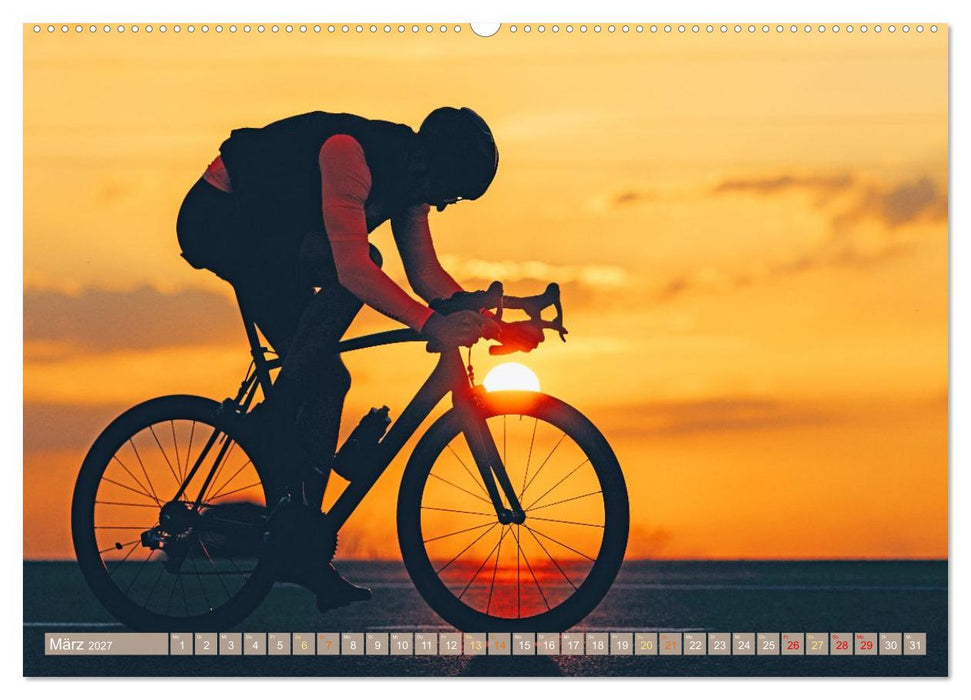Sonne in den Speichen - Faszination Rennrad (CALVENDO Premium Wandkalender 2027)
