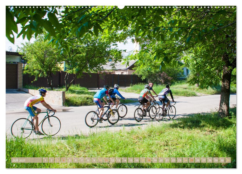Sonne in den Speichen - Faszination Rennrad (CALVENDO Premium Wandkalender 2027)
