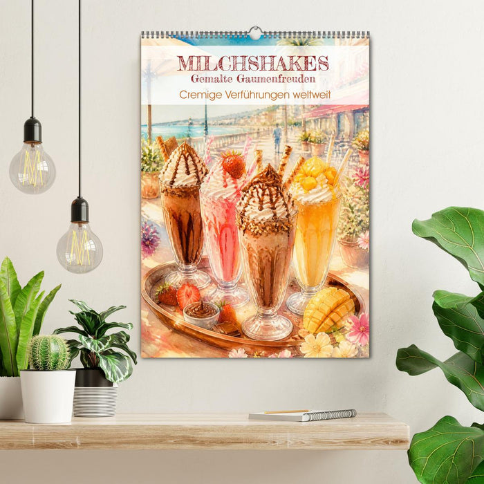 MILCHSHAKES - Gemalte Gaumenfreuden (CALVENDO Wandkalender 2027)