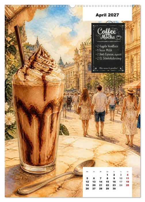 MILCHSHAKES - Gemalte Gaumenfreuden (CALVENDO Wandkalender 2027)