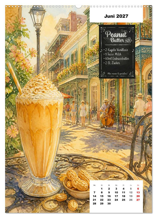 MILCHSHAKES - Gemalte Gaumenfreuden (CALVENDO Wandkalender 2027)