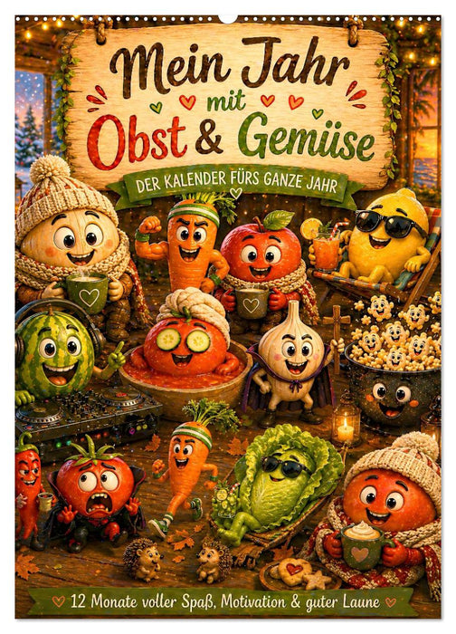 Frucht & Gemüse mit Gefühl (CALVENDO Wandkalender 2027)