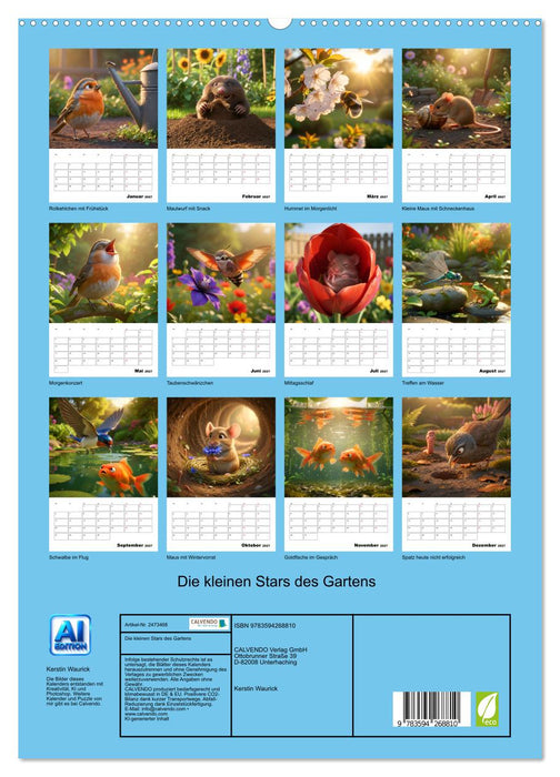 Die kleinen Stars des Gartens (CALVENDO Premium Wandkalender 2027)
