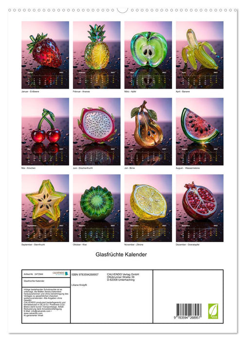 Glasfrüchte Kalender (CALVENDO Premium Wandkalender 2027)