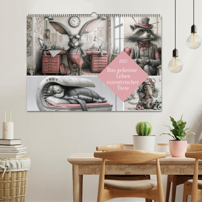 Das geheime Leben exzentrischer Tiere (CALVENDO Wandkalender 2027)