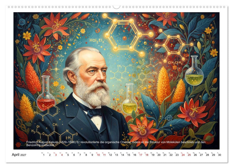 Große Chemiker der Geschichte (CALVENDO Wandkalender 2027)