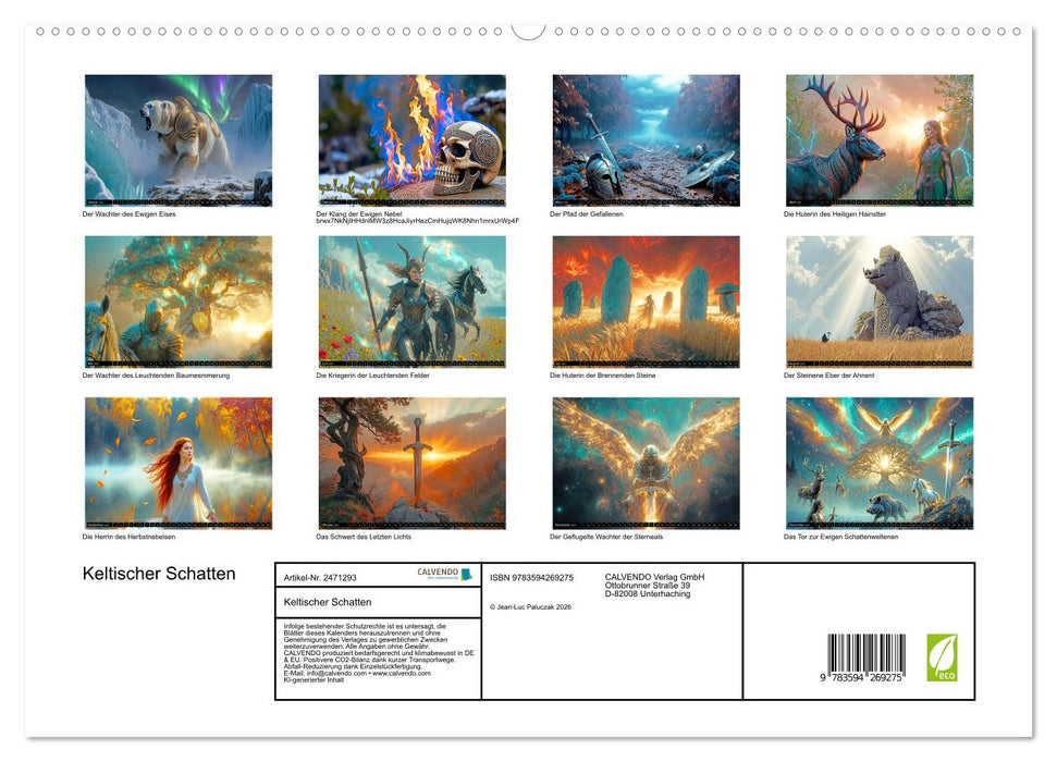Keltischer Schatten (CALVENDO Premium Wandkalender 2027)