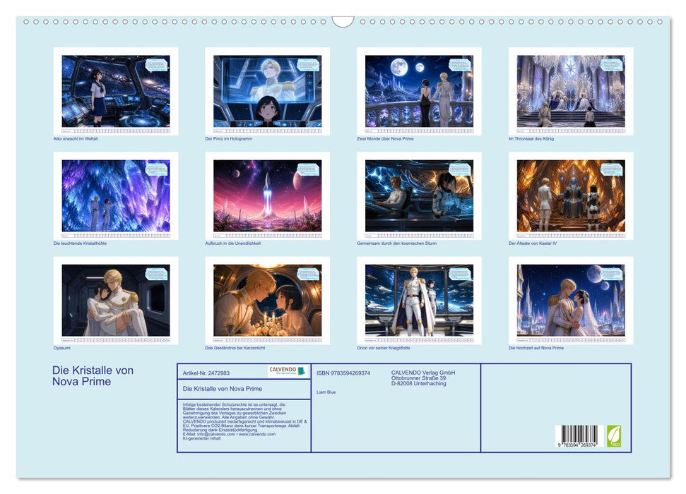 Die Kristalle von Nova Prime (CALVENDO Wandkalender 2027)