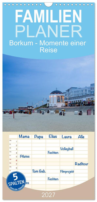 Borkum - Momente einer Reise (CALVENDO Familienplaner 2027)