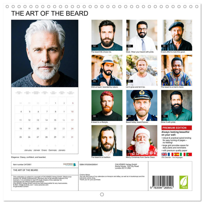 THE ART OF THE BEARD (CALVENDO Monthly Calendar 2027)