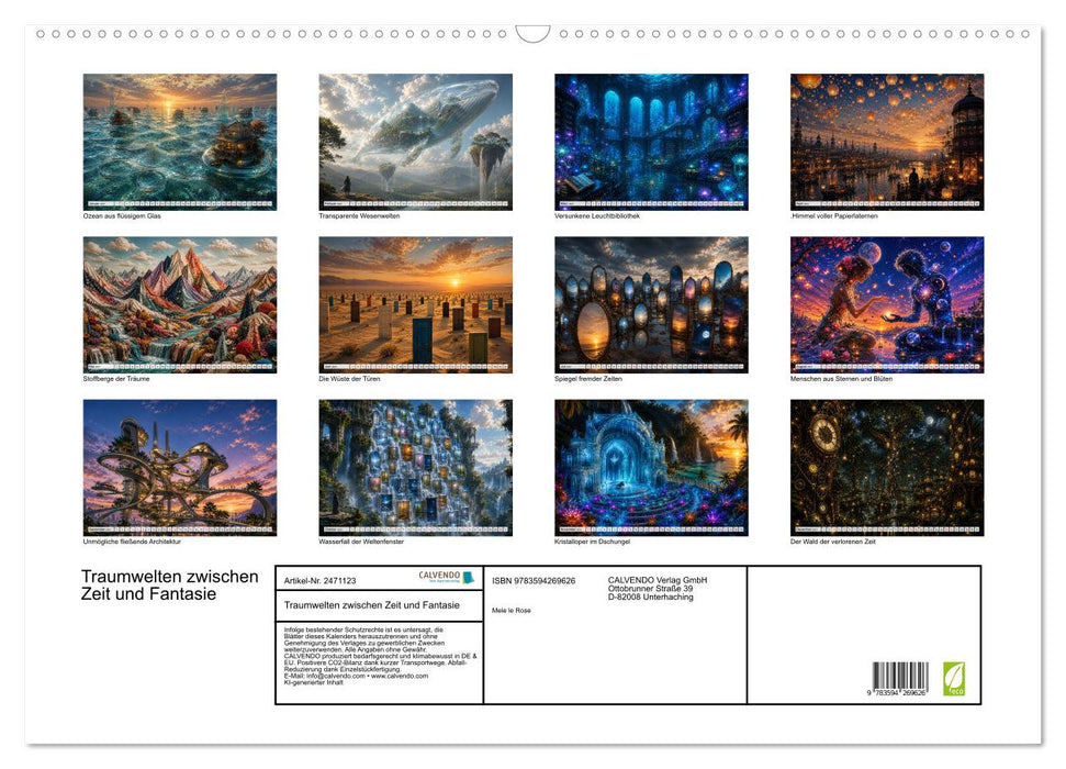 Traumwelten zwischen Zeit und Fantasie (CALVENDO Wandkalender 2027)
