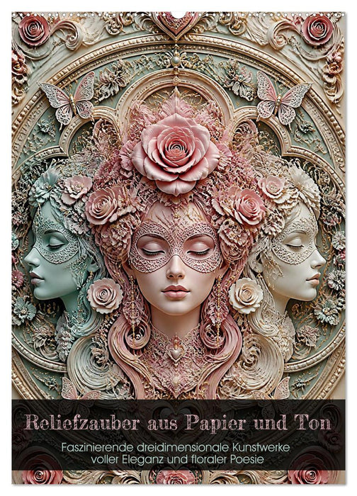 Reliefzauber aus Papier und Ton (CALVENDO Wandkalender 2027)
