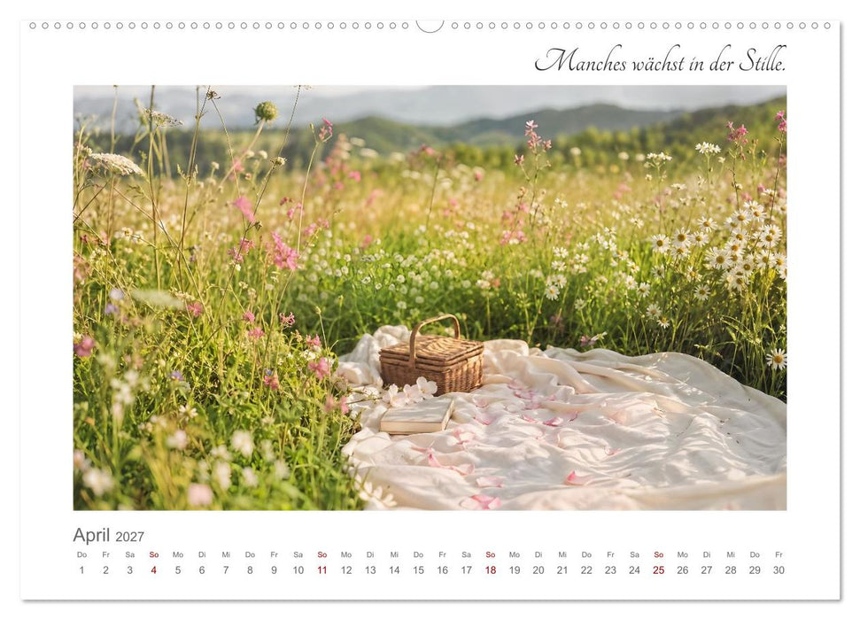 Dort, wo es leiser wird - Zwölf Orte zum Ankommen, Durchatmen und Verweilen (CALVENDO Wandkalender 2027)