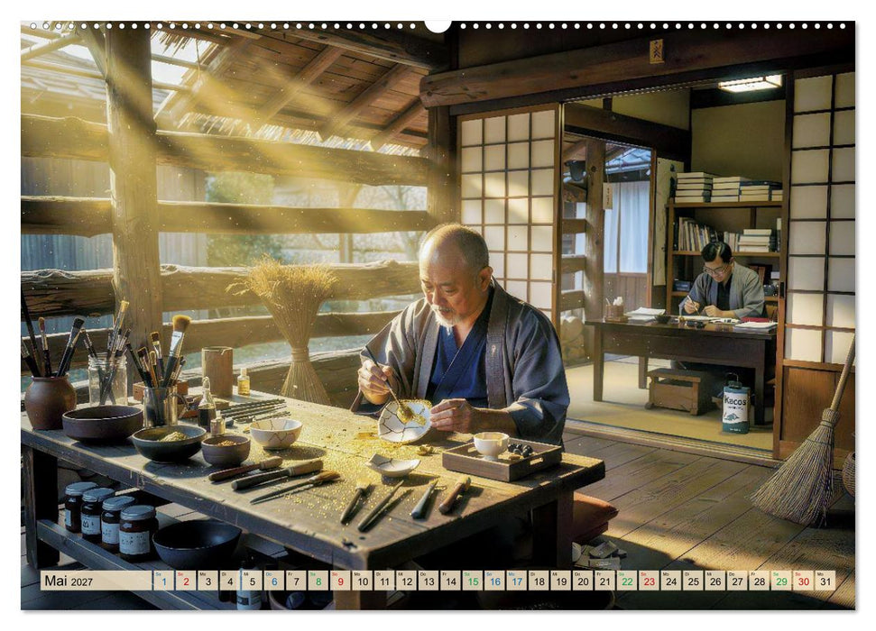 Japanisches Kintsugi - Kunst aus Gold (CALVENDO Wandkalender 2027)