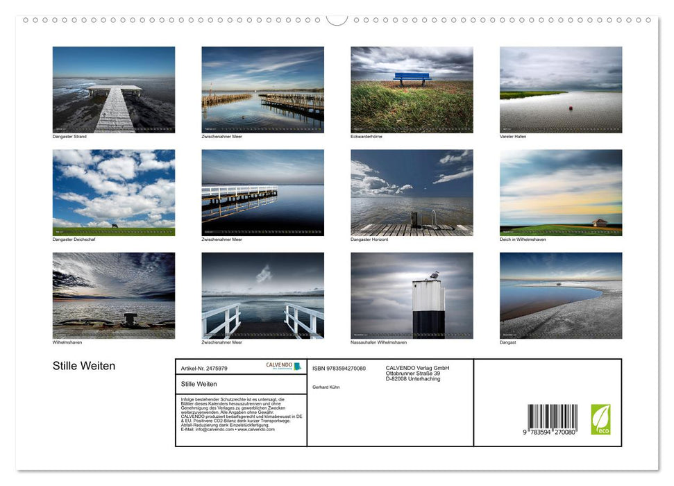 Stille Weiten (CALVENDO Premium Wandkalender 2027)