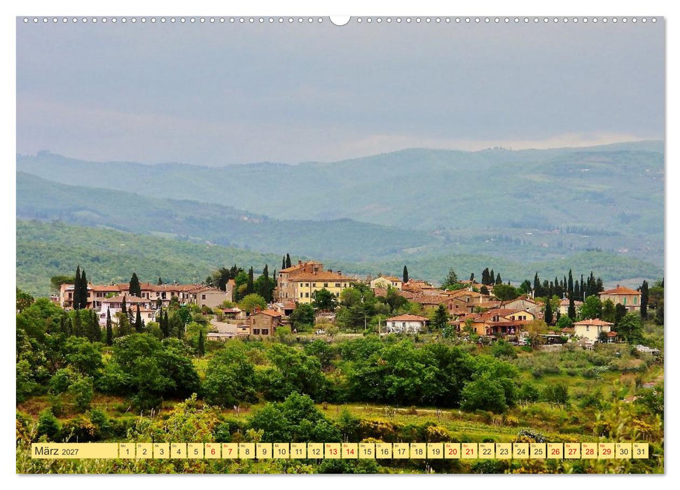 Herrliches Arno Tal - Wanderurlaub in der Toskana (CALVENDO Premium Wandkalender 2027)
