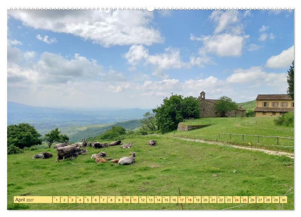 Herrliches Arno Tal - Wanderurlaub in der Toskana (CALVENDO Premium Wandkalender 2027)