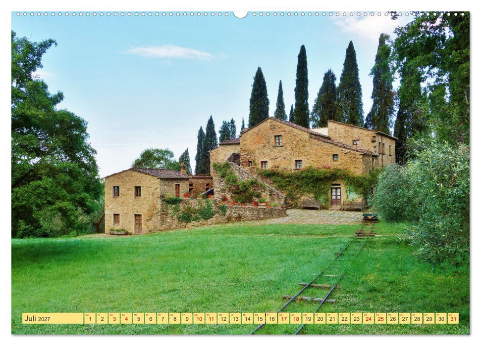 Herrliches Arno Tal - Wanderurlaub in der Toskana (CALVENDO Premium Wandkalender 2027)
