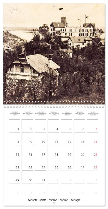 Bons baisers de Hambourg : Vues historiques de la ville (CALVENDO Calendrier mensuel 2027)
