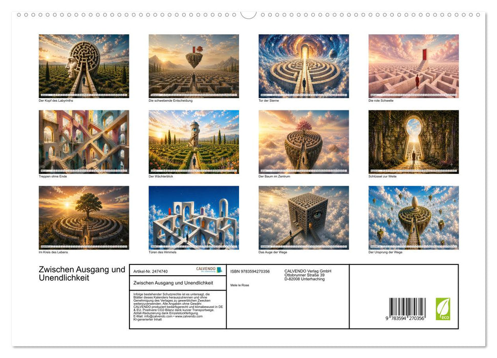 Zwischen Ausgang und Unendlichkeit (CALVENDO Premium Wandkalender 2027)