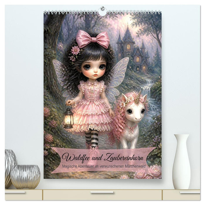 Waldfee und Zaubereinhorn (CALVENDO Premium Wandkalender 2027)