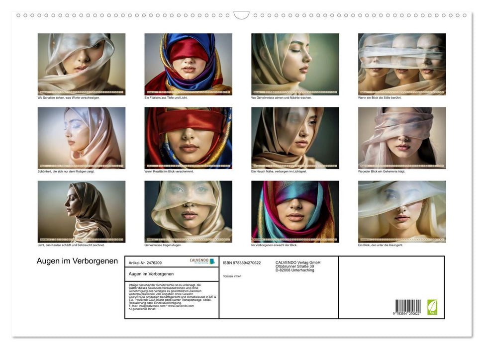 Augen im Verborgenen (CALVENDO Wandkalender 2027)