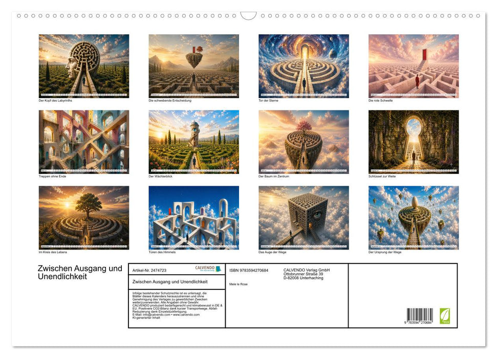 Zwischen Ausgang und Unendlichkeit (CALVENDO Wandkalender 2027)