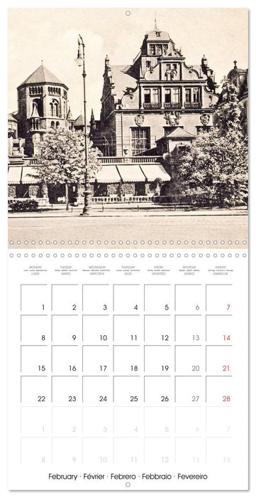 Promenade à travers Munich : Cartes postales historiques de la ville (CALVENDO Calendrier mensuel 2027)