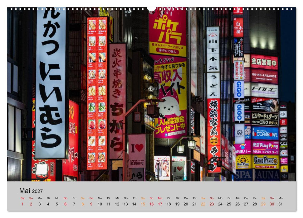 Tokio. Die faszinierende Metropole Japans (CALVENDO Premium Wandkalender 2027)