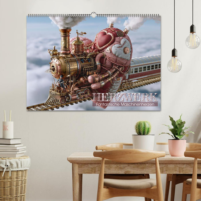 Herzwerk. Fantastische Maschinenherzen (CALVENDO Wandkalender 2027)