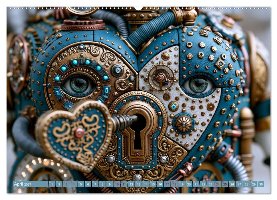 Herzwerk. Fantastische Maschinenherzen (CALVENDO Wandkalender 2027)