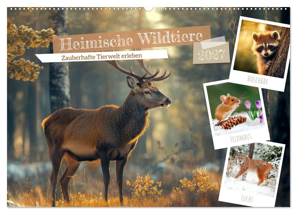 Heimische Wildtiere - Das Vermächtnis der Natur (CALVENDO Wandkalender 2027)