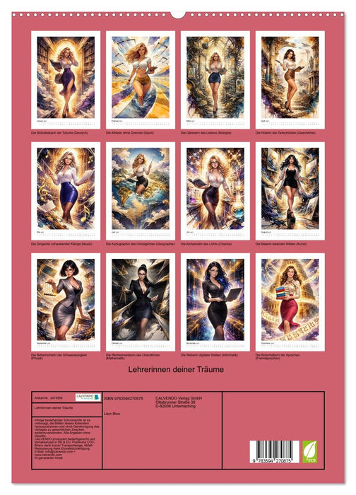 Lehrerinnen deiner Träume (CALVENDO Premium Wandkalender 2027)