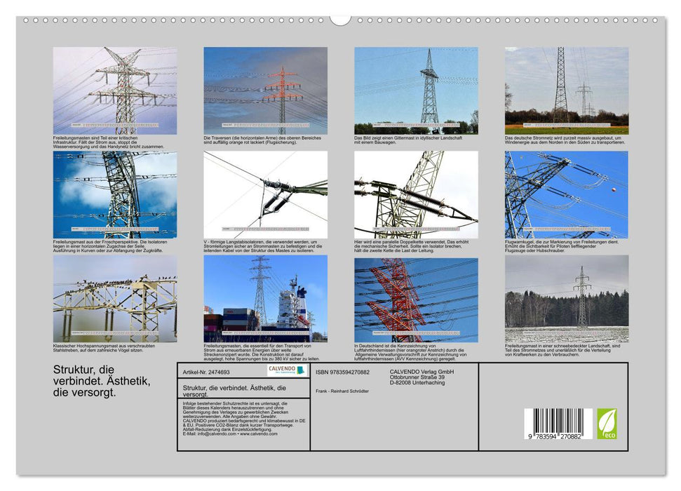 Struktur, die verbindet. Ästhetik, die versorgt. (CALVENDO Premium Wandkalender 2027)