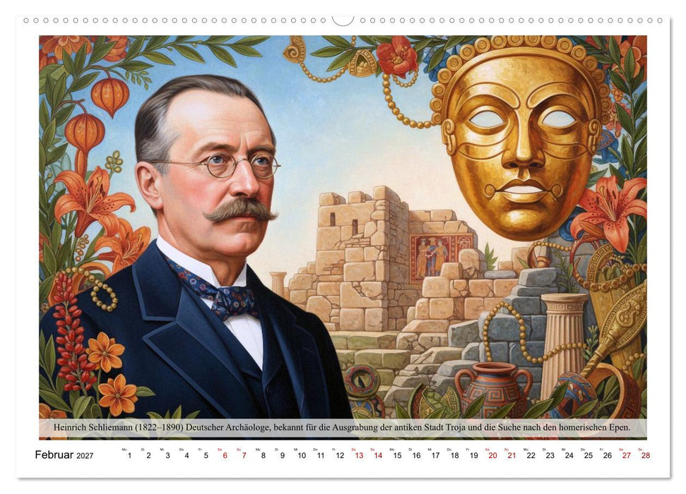 Große Archäologen der Geschichte (CALVENDO Wandkalender 2027)
