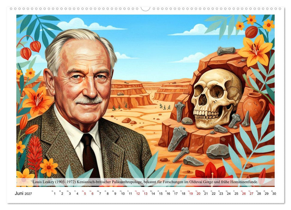 Große Archäologen der Geschichte (CALVENDO Wandkalender 2027)