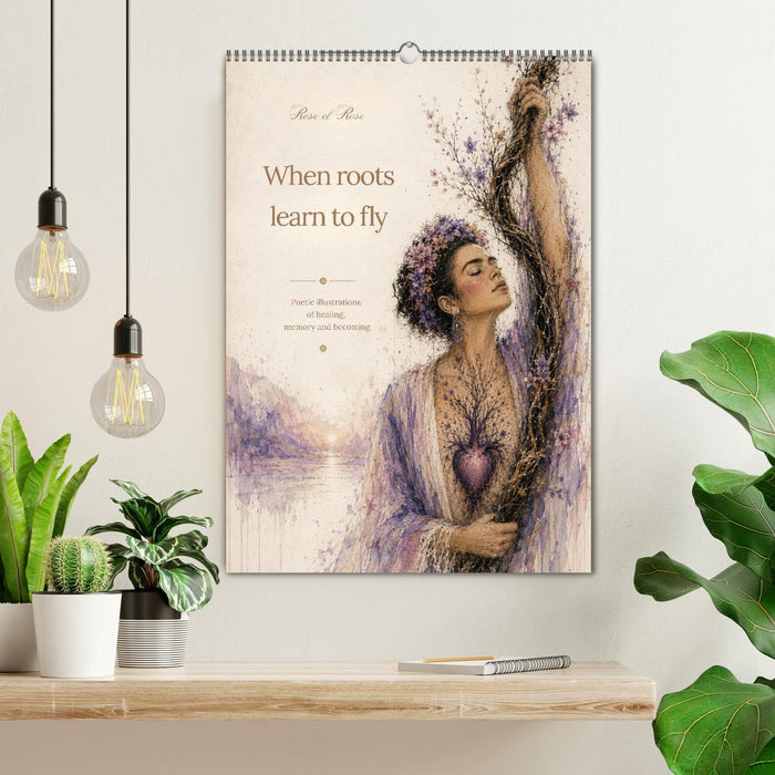 When roots learn to fly poetic illustrations of healing, memory and becoming (CALVENDO Monthly Calendar 2027)